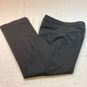 Christopher & Banks Straight Leg Pant in Grey Stretch Waist Career Dressy Casual